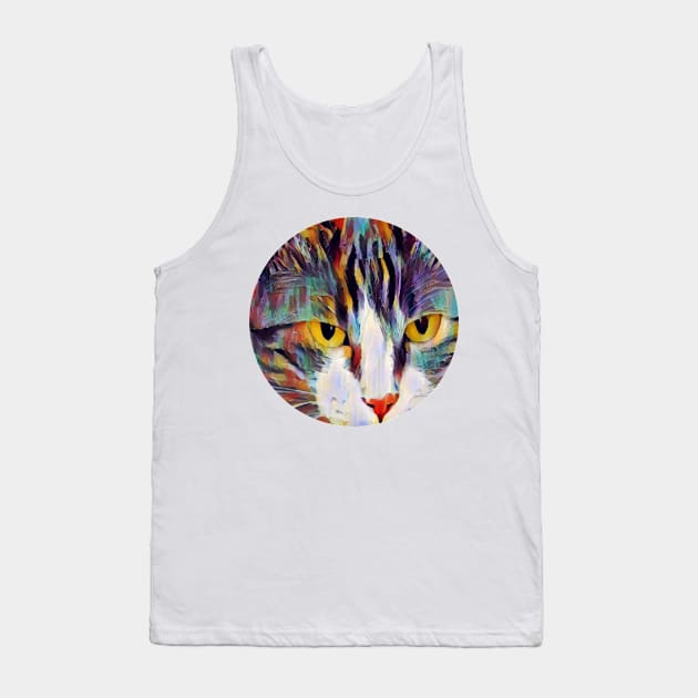 Furry floppy cat Tank Top by GoranDesign